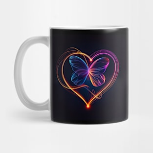 rgb butterfly light photography for valentines day gift Mug